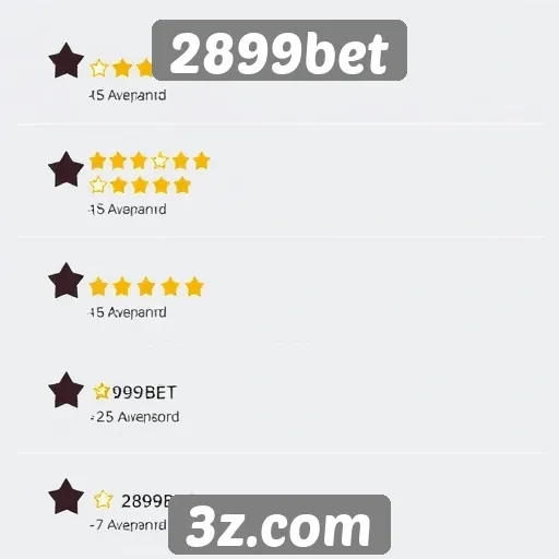 Avaliações de usuários sobre 2899bet são positivas